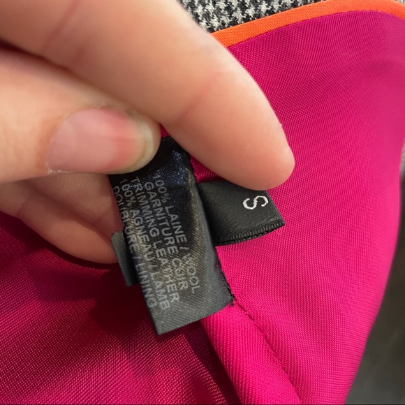 Barbara Bui Jacket Black Leather Collar Blazer - Picture 7 of 15